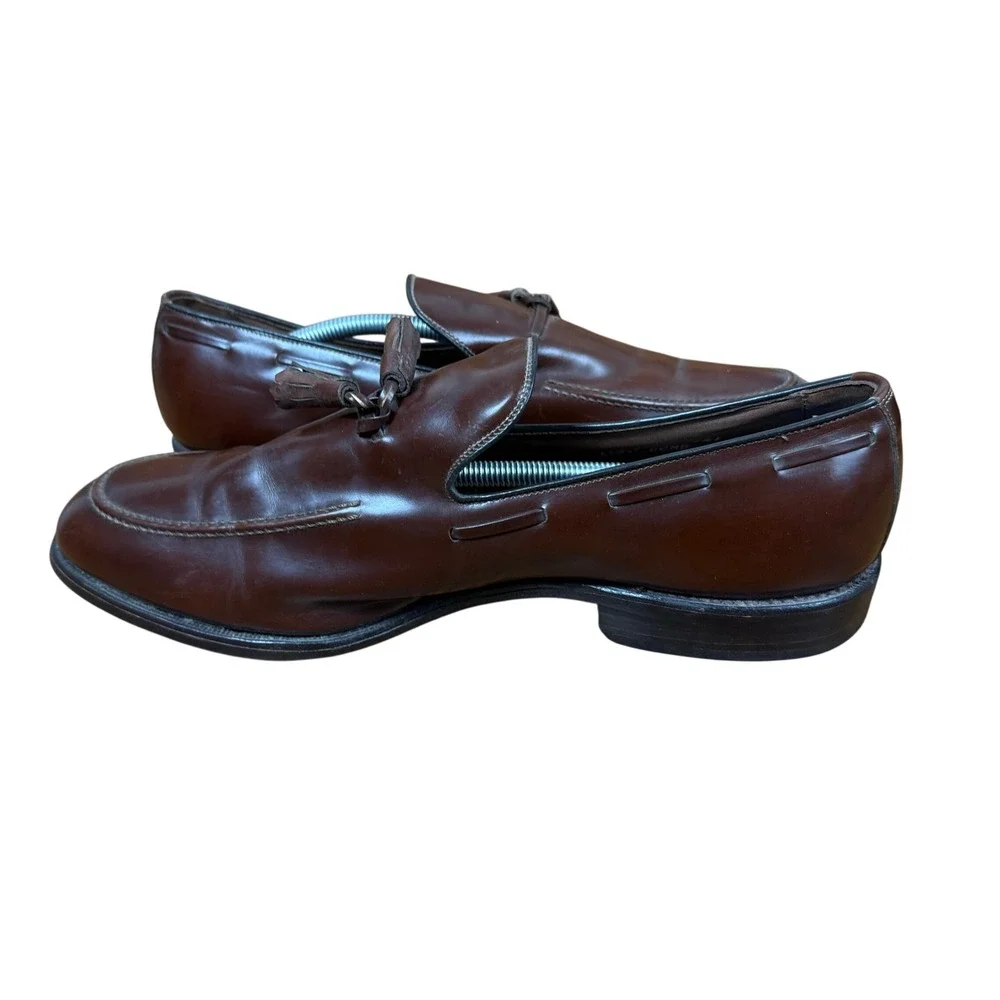 Allen Edmonds Tassel Loafers Mens 11.5 Brown Leather Dress Shoes 8753